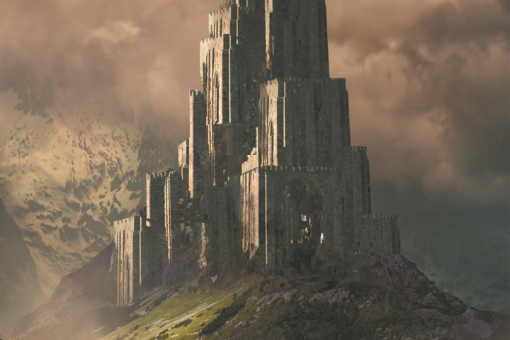 A tower on a hill by Jeff Brown